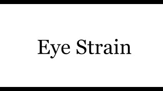 Computer Settings to Prevent Eye Strain