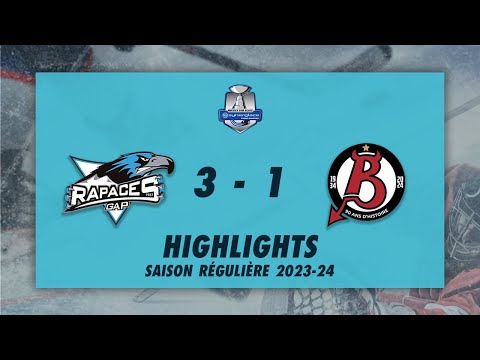 Rapaces de Gap 3-1 Diables Rouges de Briançon - Highlights - Synerglace Ligue Magnus 23-24