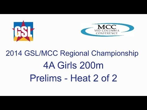 2014 GSL/MCC Regional Championship - 4A Girls 200m (Prelims - Heat 2 of 2)
