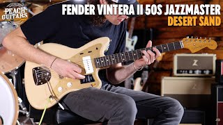 Video thumbnail for No Talking...Just Tones | Fender Vintera II 50s Jazzmaster | Rosewood - Desert Sand by Peach Guitars