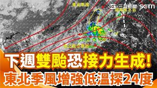 下週恐怕有強颱接力出現？東北季風加碼炸雨彈 氣象署曝東北部「一連下3天」低溫下探24度！｜三立新聞網 SETN.com