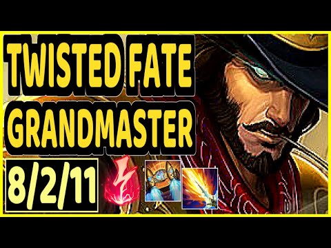 JJUN (TWISTED FATE) - 8/2/11 KDA GAMEPLAY - KR Ranked GRANDMASTER