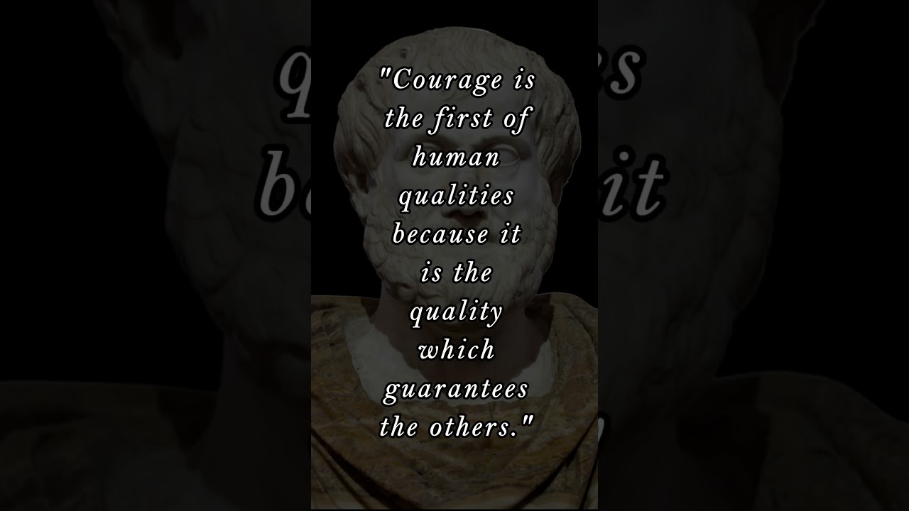 Courage: Foundation of Virtue || ARISTOTLE #shorts #youtubeshorts #viral