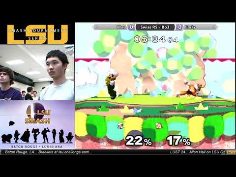 LUST 24 Melee Singles - Uber (Luigi) vs Rocky (Fox)