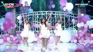 (150826) APRIL - Knock Knock + Dream Candy @ MBC MUSIC Show Champion (60F)