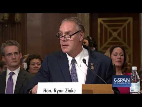 Secretary of Interior Nominee Rep. Ryan Zinke Opening Statement (C-SPAN)