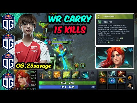 OG.23savage [Windranger] Road to 15K MMR Server EU  Feat @Gorgc vs Noone Dota 2