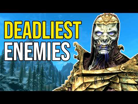 Top 10 RIDICULOUSLY Strong Enemies in Skyrim
