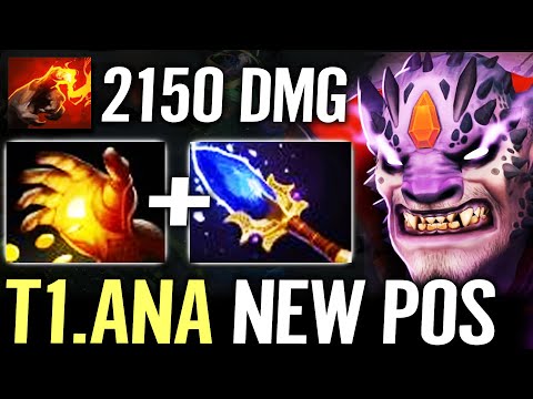 🔥 T1 ANA Lion NEW POSITION — 20x Stack 2150 DAMAGE per FINGER Aghanim + Midas META Dota 2 Pro