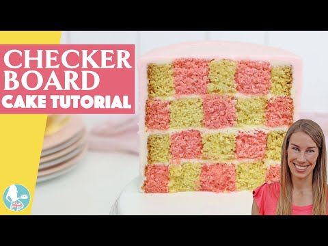 How to Make a CHECKERBOARD CAKE
