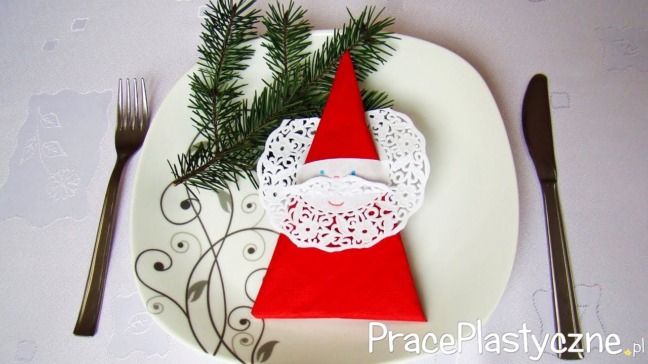 Jak złożyć Mikołaja z serwetki? Świąteczna dekoracja