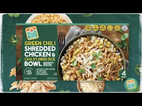 Don Lee Farms Green Chili Shredded Chicken Bowl available at Costco.
