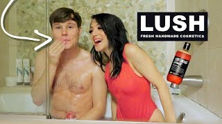 Testing Lush Products w/ my Boyfriend! VLOGMAS DAY 3! Niki DeMar