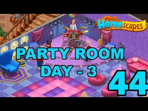 HOMESCAPES STORY WALKTHROUGH - PARTY ROOM DAY 3 - GAMEPLAY - #44