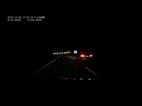 Tesla swaying on the motorway