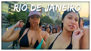 IN RIO BRAZIL GIRLS APPROACH YOU - BEACH WALK
