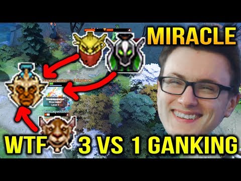MIRACLE Got Ganked by 3 But He Killed Them All Dota 2 7.12