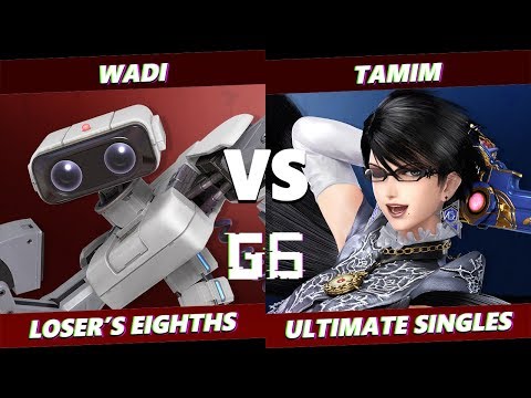 Glitch 6 SSBU - WaDi (R.O.B.) VS EMG | Tamim (Bayonetta) Smash Ultimate Loser's Eighths