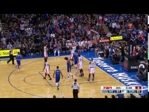 DeMar DeRozan Clutch 4 Point Play   Knicks vs Raptors   November 12, 2016   2016 17 NBA Season