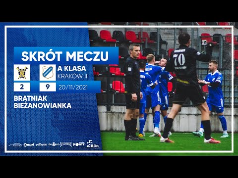 SKRÓT MECZU | Bratniak 2:9 Bieżanowianka