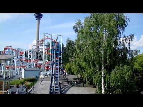 Tyrsky (Surge) em passeio HD POV Parque de diversões Särkänniemi