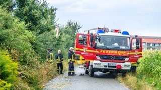 preview picture of video 'Unwetter hält Feuerwehr in Kemberg in Atem - ICE-Strecke gesperrt'