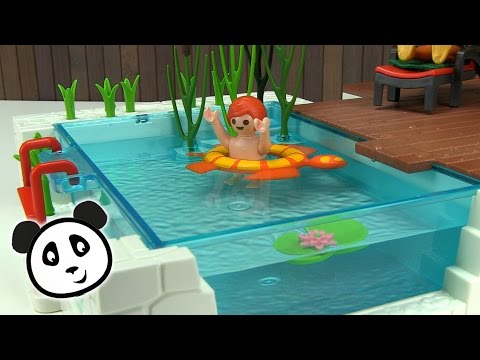 PLAYMOBIL Swimming Pool 🏊 Let's unbox and play! 🐟  Pandido Toys