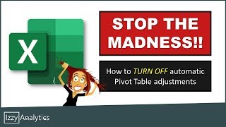 Autofit Column Width Excel | How to TURN OFF Excel Pivot Adjustments