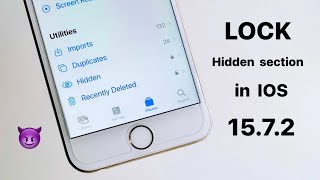 Lock Hidden folder in iPhone 7, 6s || How to lock hidden folder in ios 15.7.2