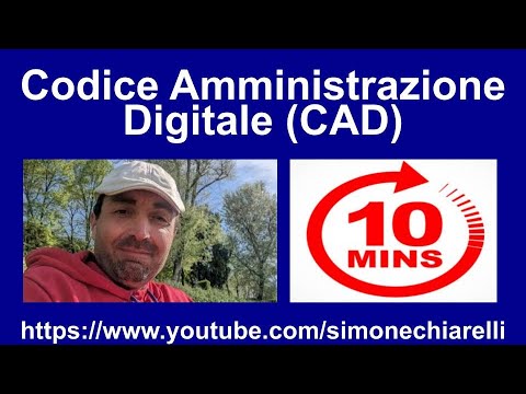 Simone Chiarelli: 10 minutes of CAD (Digital Administration Code)