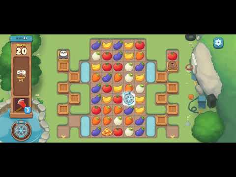 [Gameplay] We Bare Bears Match3 - Level 61 (No Boosters)