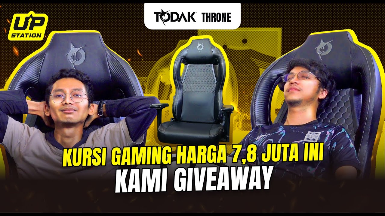 KURSI GAMING 7,8 JUTA INI MEVVWAH! BAKAL DI-GIVEAWAY⁉️ - REVIEW TODAK THRONE