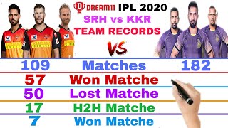 Kolkata Knight Riders vs Sunrisers Hyderabad Team Comparison ! SRH vs KKR Head To Head ! Dream11 ipl