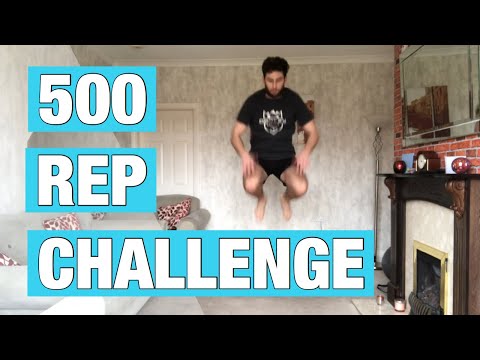 500 REP FULL BODY WORKOUT NO EQUIPMENT CHALLENGE