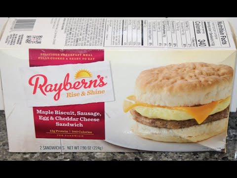 Raybern’s Rise & Shine: Maple Biscuit, Sausage, Egg & Cheddar Cheese Sandwich Review