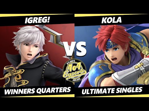 4o4 Smash Night 59 Winners Quarters - iGreg! (Robin) Vs. Kola (Roy) SSBU Ultimate Tournament
