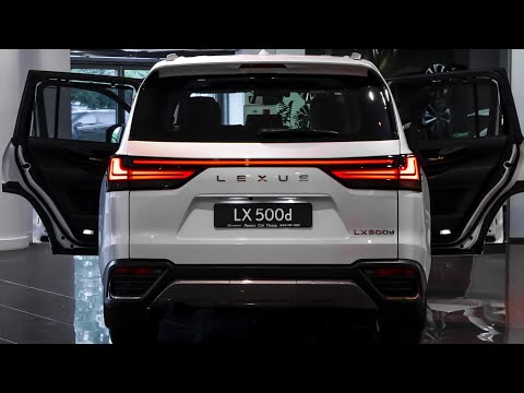 2024 White Lexus LX 500d - Luxury SUV in Detail