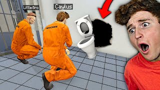 Escaping PRISON With Little Brother In GTA 5 Roleplay..