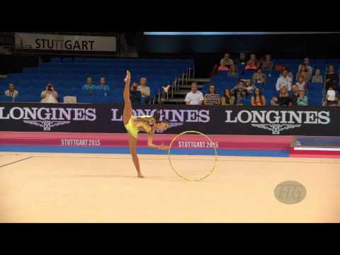 Carolina RODRIGUEZ (ESP) 2015 Rhythmic Worlds Stuttgart - Qualifications Hoop