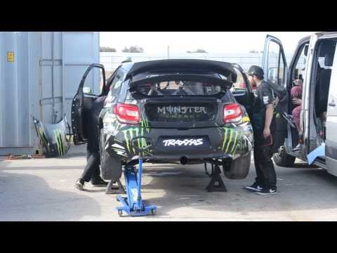 GYMKHANA GRID FINALS 2013,LIAM DORAN´S DSR warm up