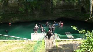 preview picture of video 'Scuba Dive Blue Grotto Springs Williston Florida'