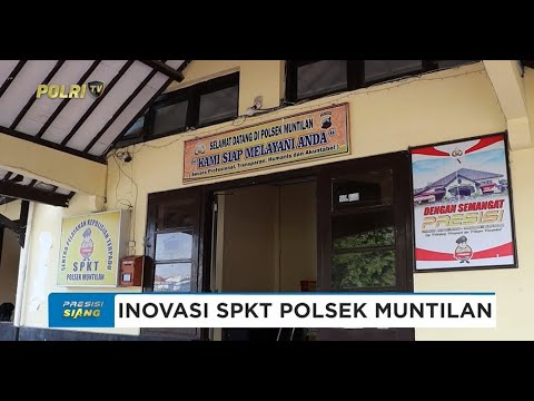 INOVASI POLSEK MUNTILAN, RENOVASI RUANG SPKT LAYAKNYA LOKET PERBANKAN