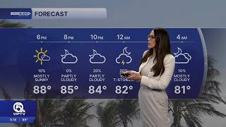 WPTV First Alert Weather forecast for Evening of Tuesday, Aug. 25, 2026
