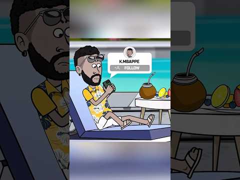 Neymar and Mbappé unfollowed each other #shorts #neymar #mbappe #football