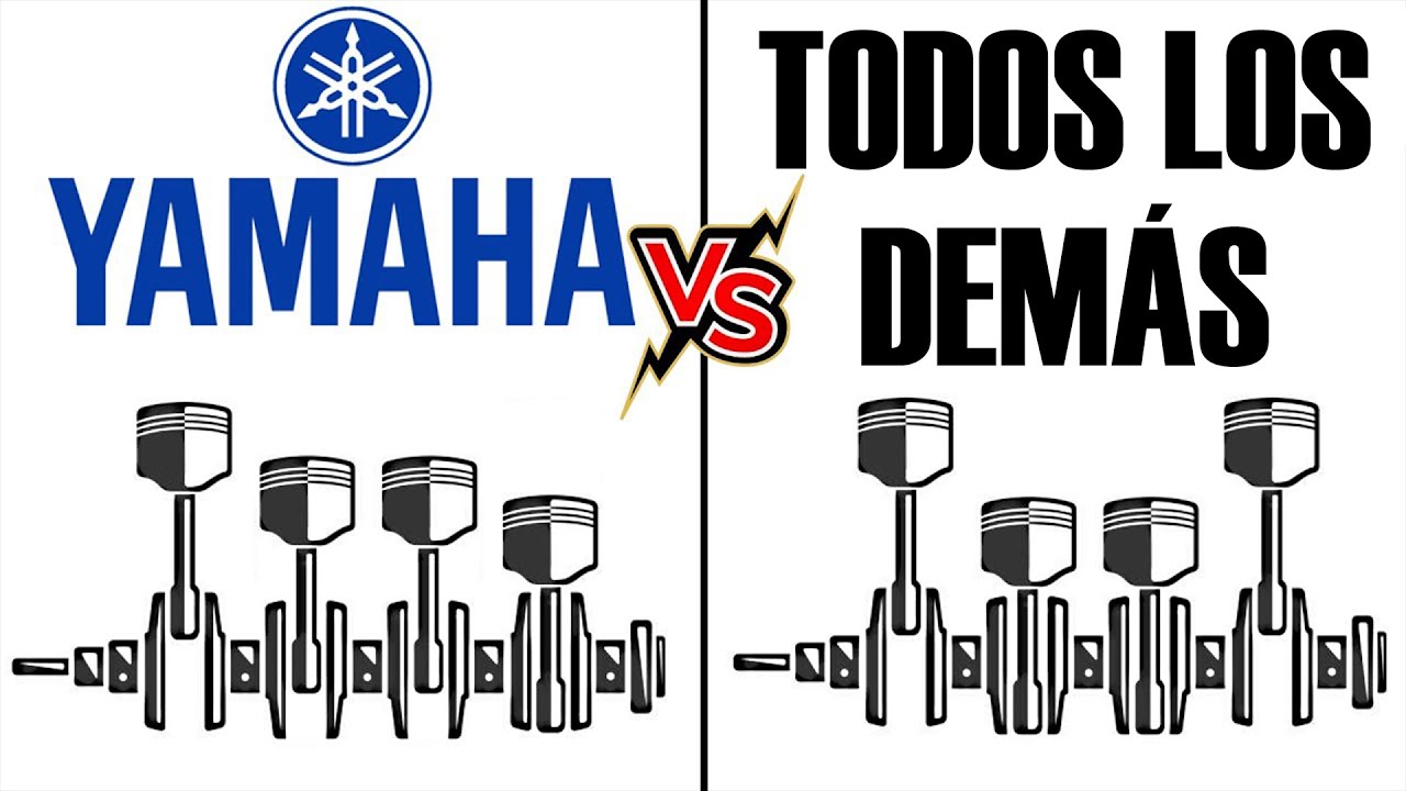 CROSSPLANE 4 en línea EXPLICADO - Diferencias de la YAMAHA R1 con todos los demás CUATRO EN LÍNEA