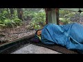Solo Camping Heavy Rain All Day And Night