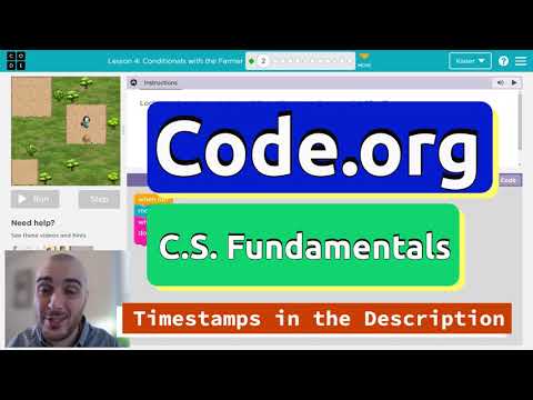 Code.org Course E Lesson 15 Conditionals with the Farmer | Answers Explained | 2021