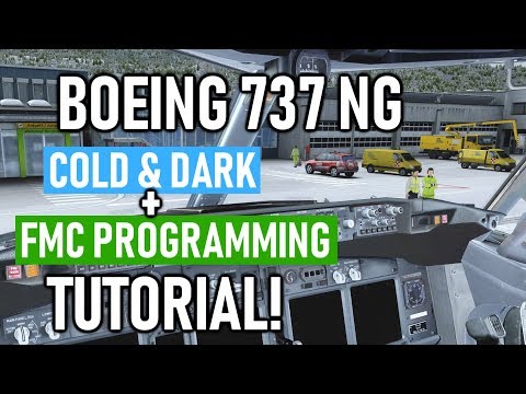 Tutorial: Boeing 737 NG Cold & Dark Startup + FMC Programming! [2019] [PMDG] [P3D 4.4] Video