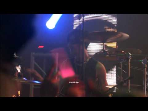 131101 @ Halloween Party & Live - ICON No Min Woo - Playing Drums