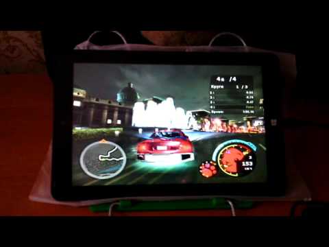 Запуск Need for Speed Undeground 2 на Windows планшете Onda V891W
